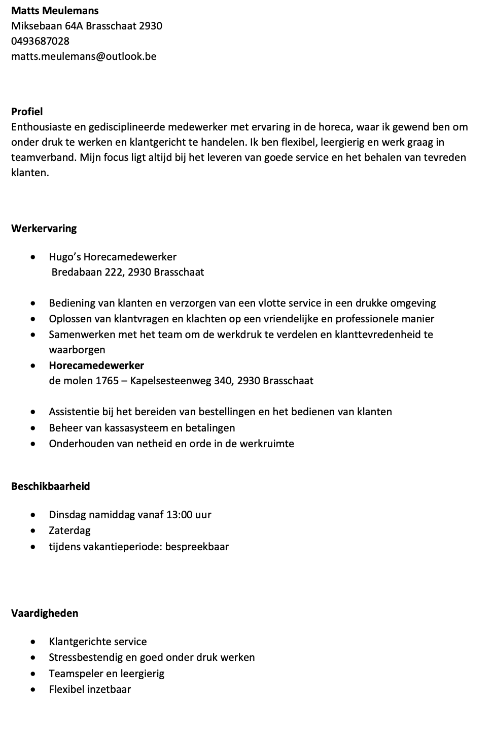 CV